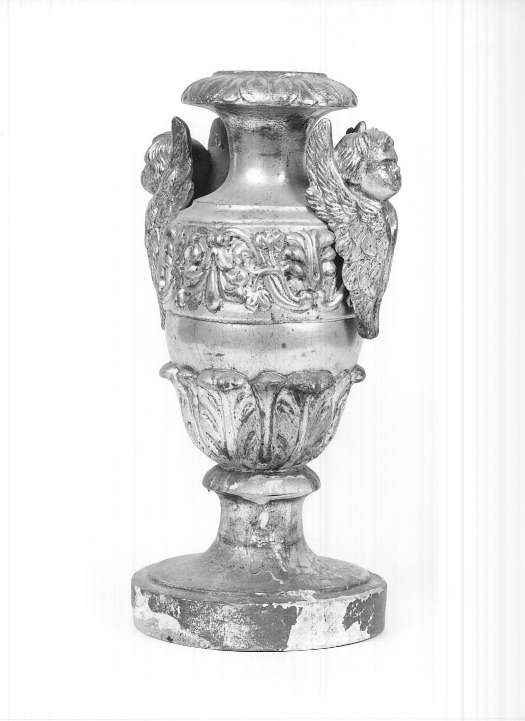 vaso d'altare con composizione floreale, opera isolata - bottega cremonese (sec. XIX)