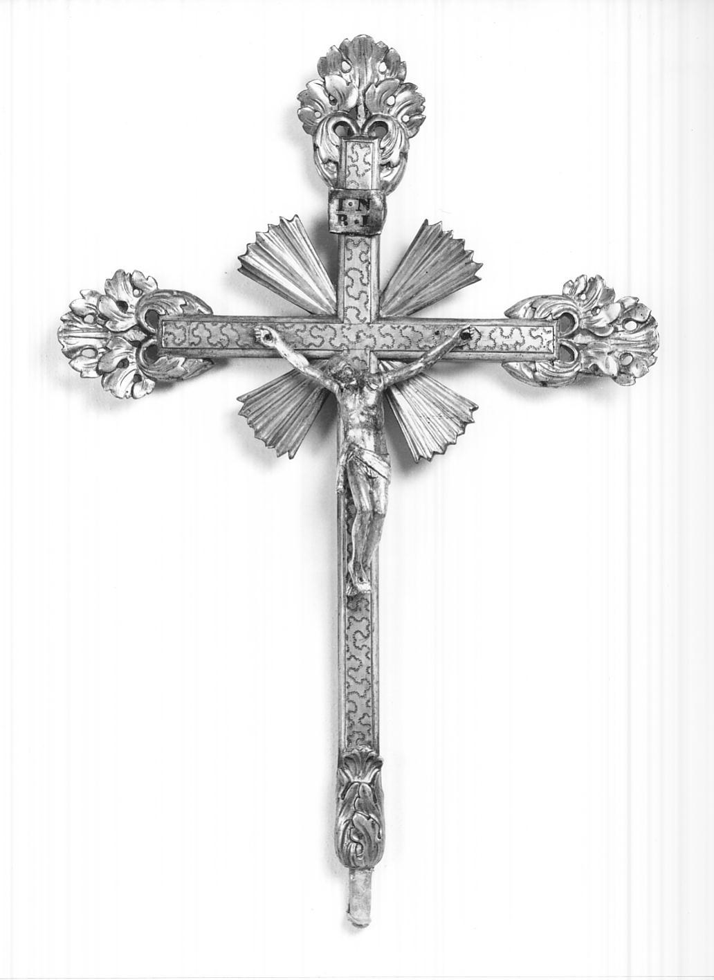croce processionale, opera isolata - ambito cremonese (sec. XIX)