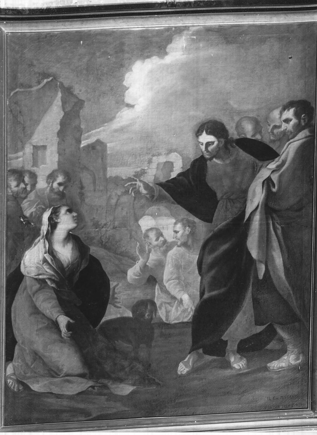 cena in casa di Simone il fariseo (dipinto, elemento d'insieme) di Tortelli Giuseppe (sec. XVIII)