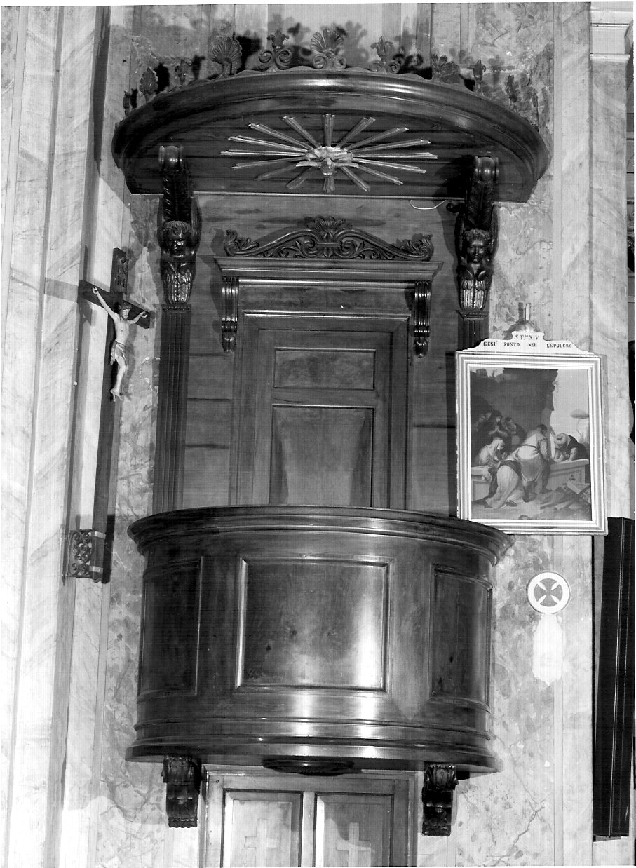 pulpito, opera isolata - bottega lombarda (sec. XIX)