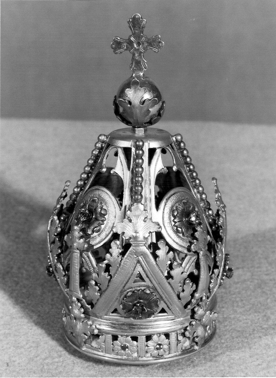 corona da statua, opera isolata - bottega lombarda (secc. XIX/ XX)