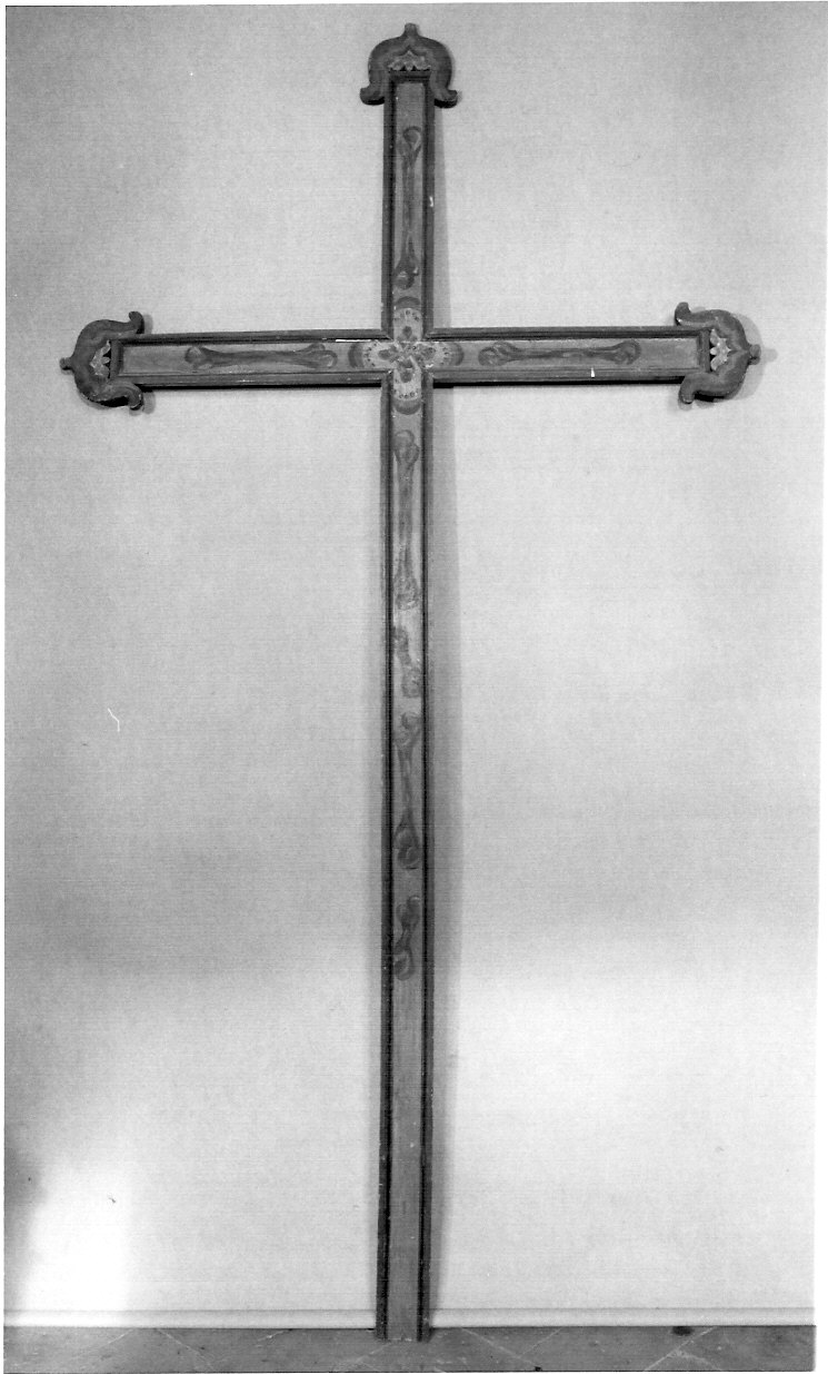 croce portatile, opera isolata - bottega lombarda (sec. XIX)