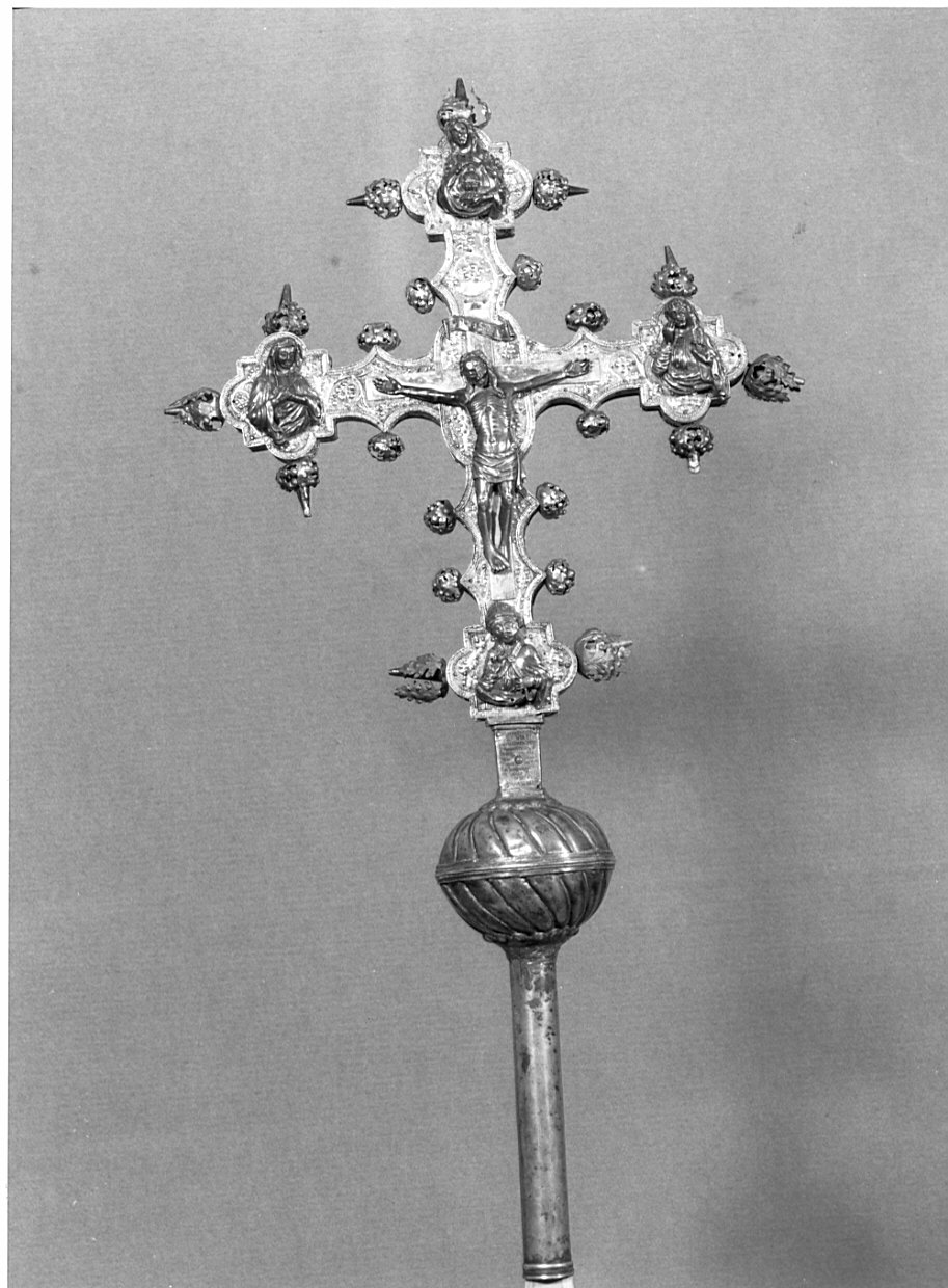 croce processionale, opera isolata di Giussani Cristoforo (sec. XV)