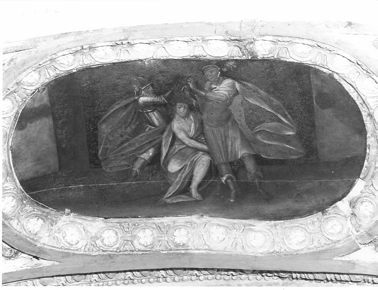 Cristo coronato di spine (dipinto, elemento d'insieme) di Turri Daniele (sec. XVII)