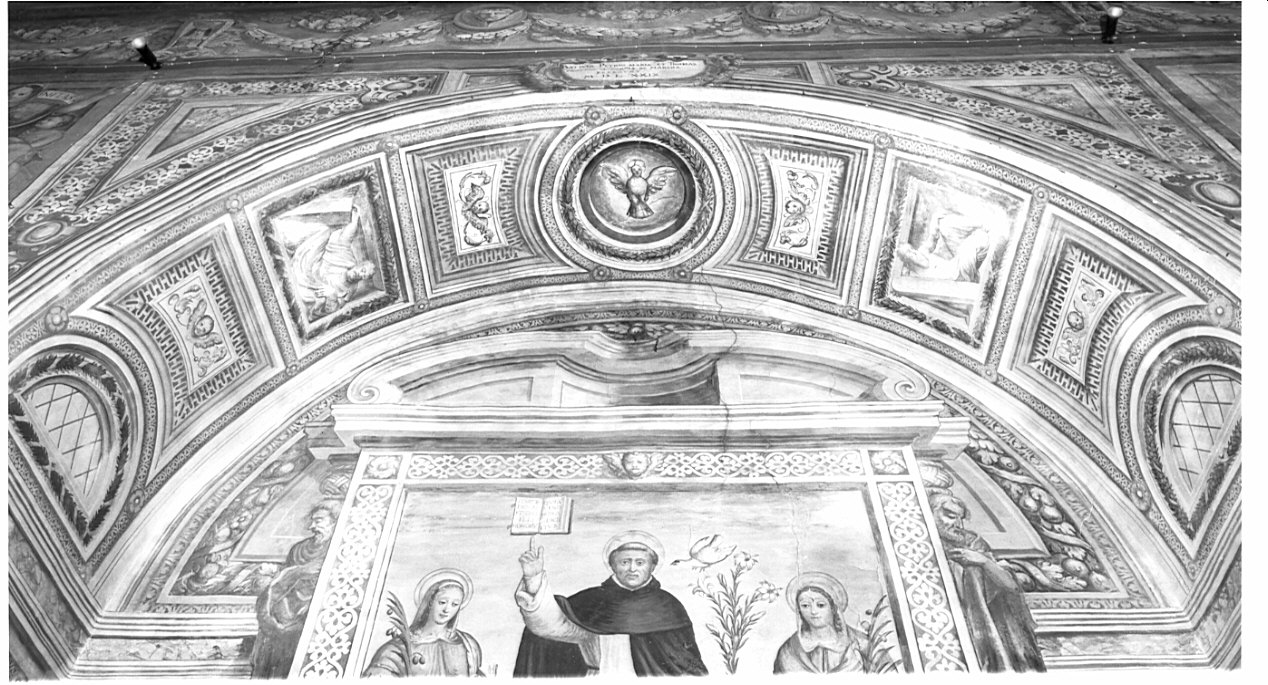 colomba dello Spirito Santo (decorazione pittorica, elemento d'insieme) - ambito lombardo (sec. XVI)