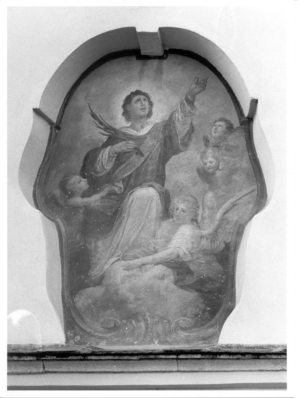 Santo Stefano in gloria (dipinto, opera isolata) di Tagliaferri Luigi (ultimo quarto sec. XIX)