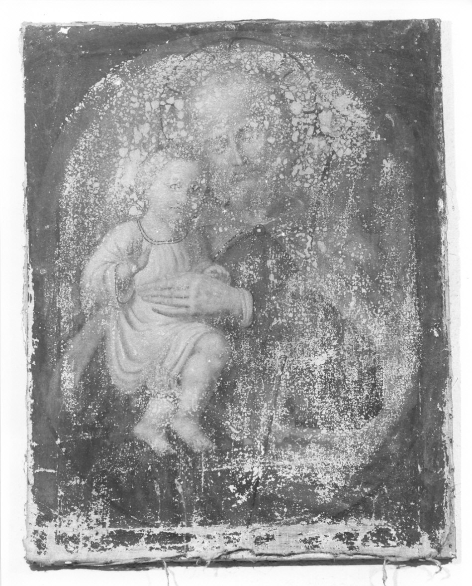 San Giuseppe e Gesù Bambino (dipinto, opera isolata) di Luini Bernardino (maniera) (sec. XVI)