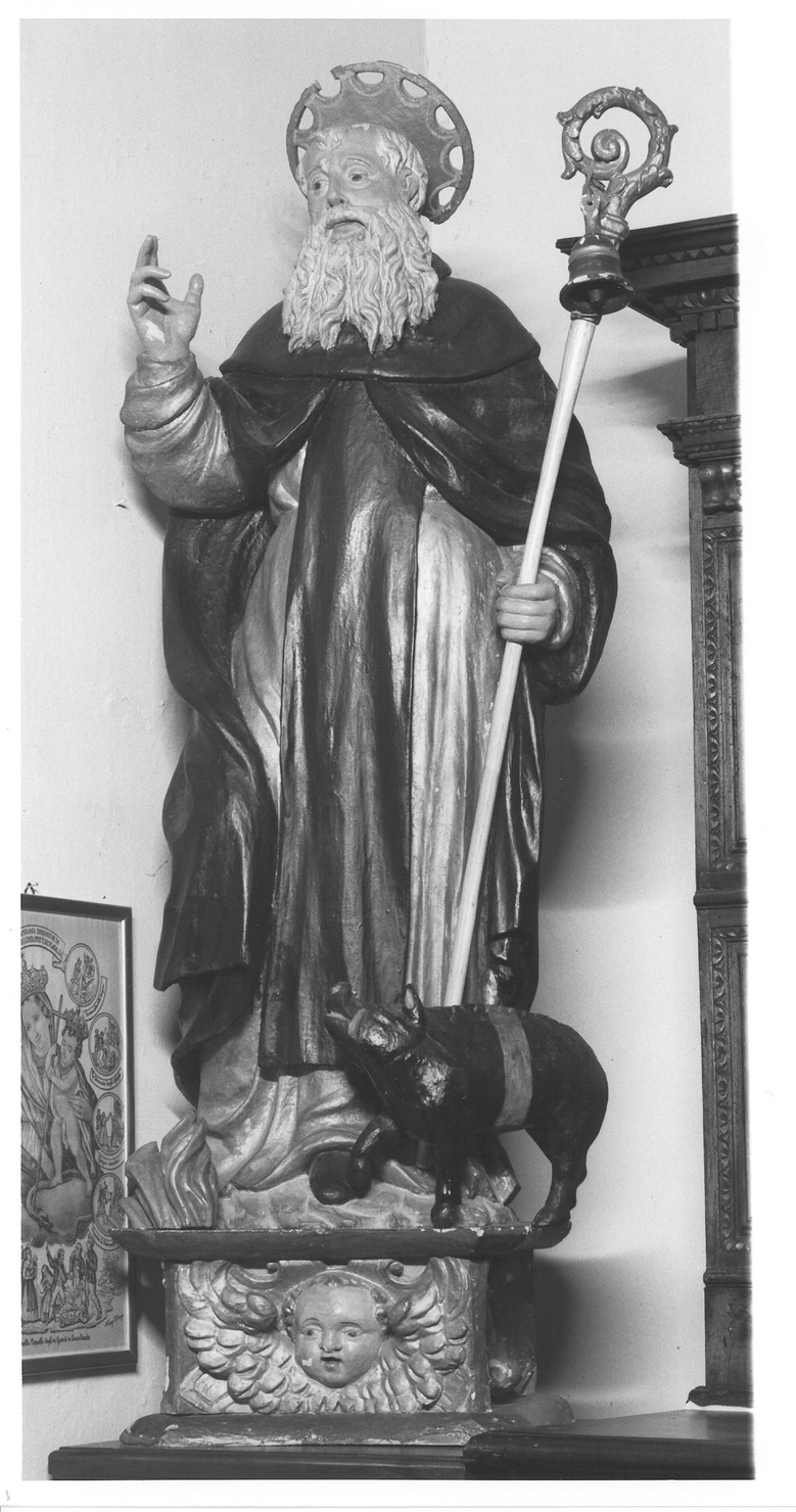 Sant'Antonio Abate (statua, opera isolata) - ambito lombardo (sec. XVII)