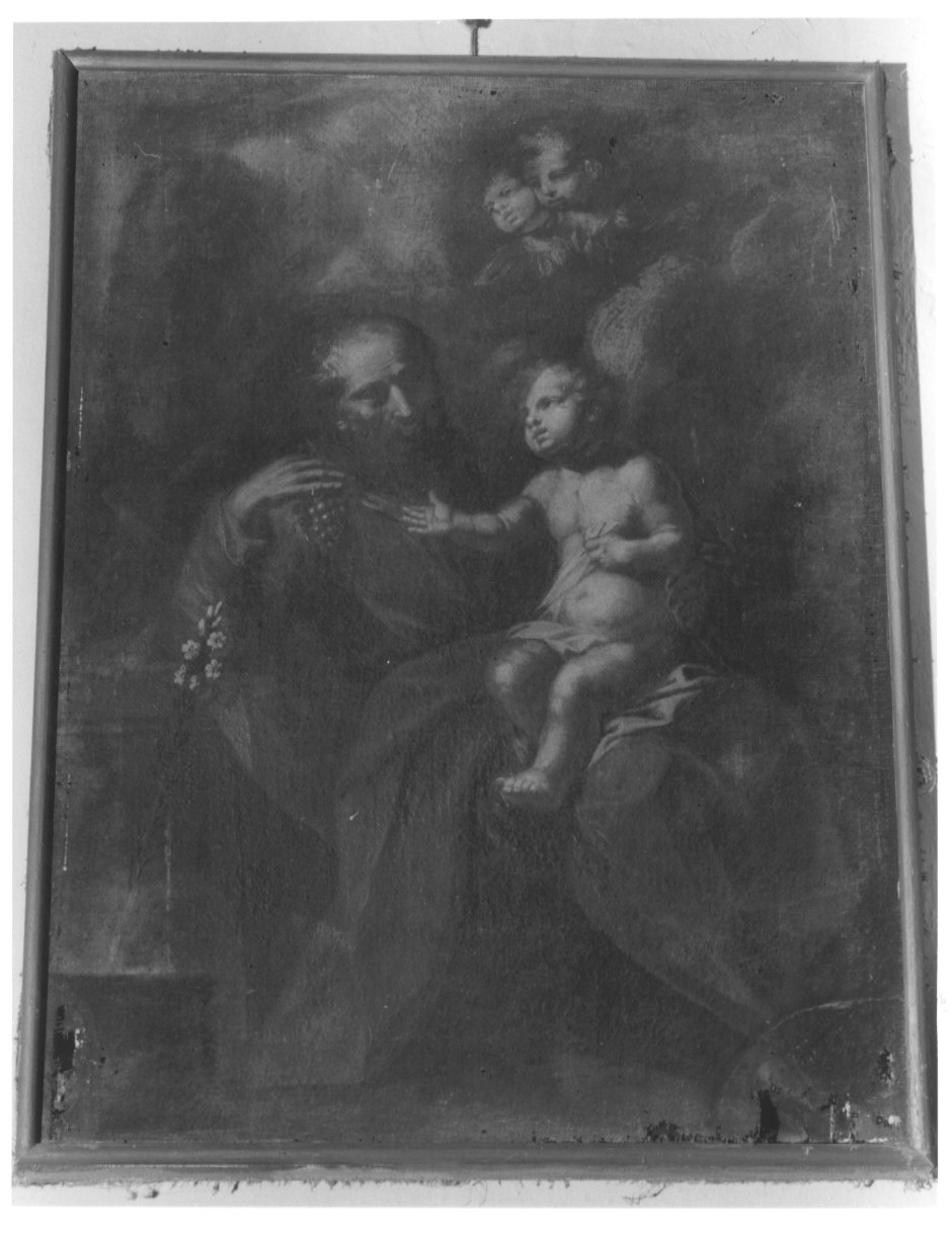 San Giuseppe e Gesù Bambino (dipinto, opera isolata) - ambito lombardo (?) (seconda metà sec. XVII)