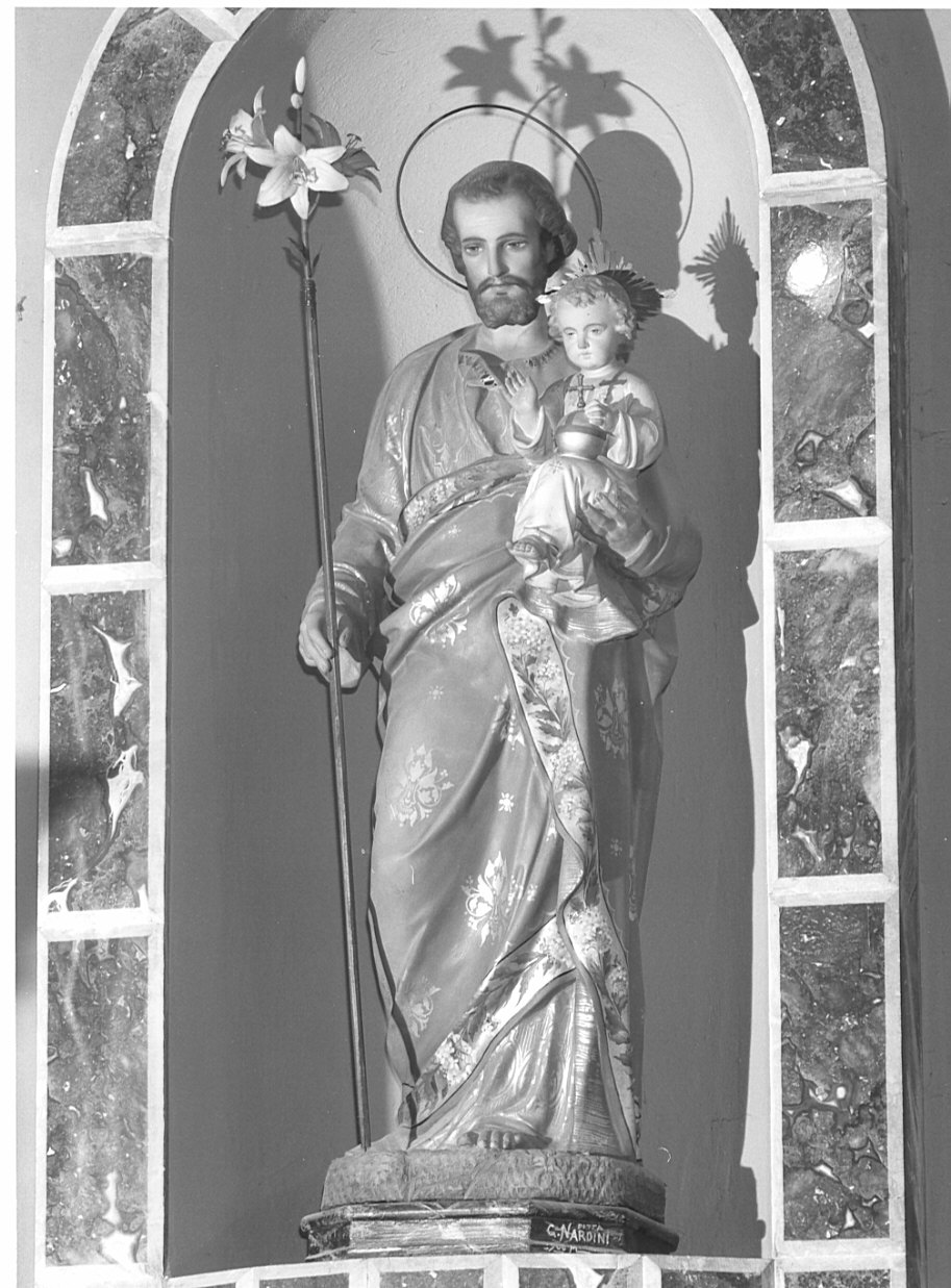 San Giuseppe e Gesù Bambino (statua, opera isolata) - bottega lombarda (sec. XX)
