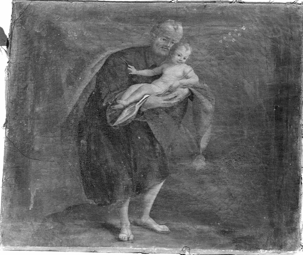 San Giuseppe e Gesù Bambino (dipinto) - ambito lombardo (sec. XVIII)