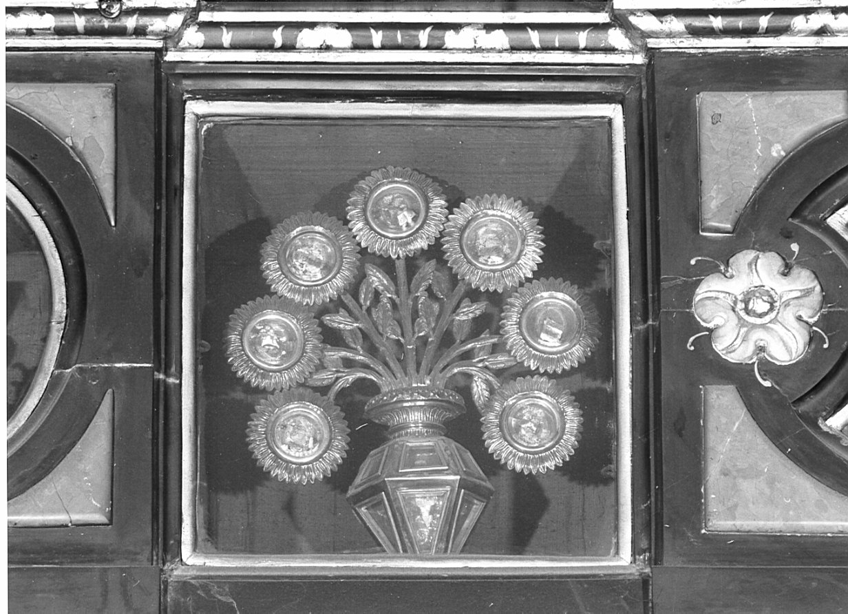 reliquiario, serie - bottega lombarda (sec. XVII)