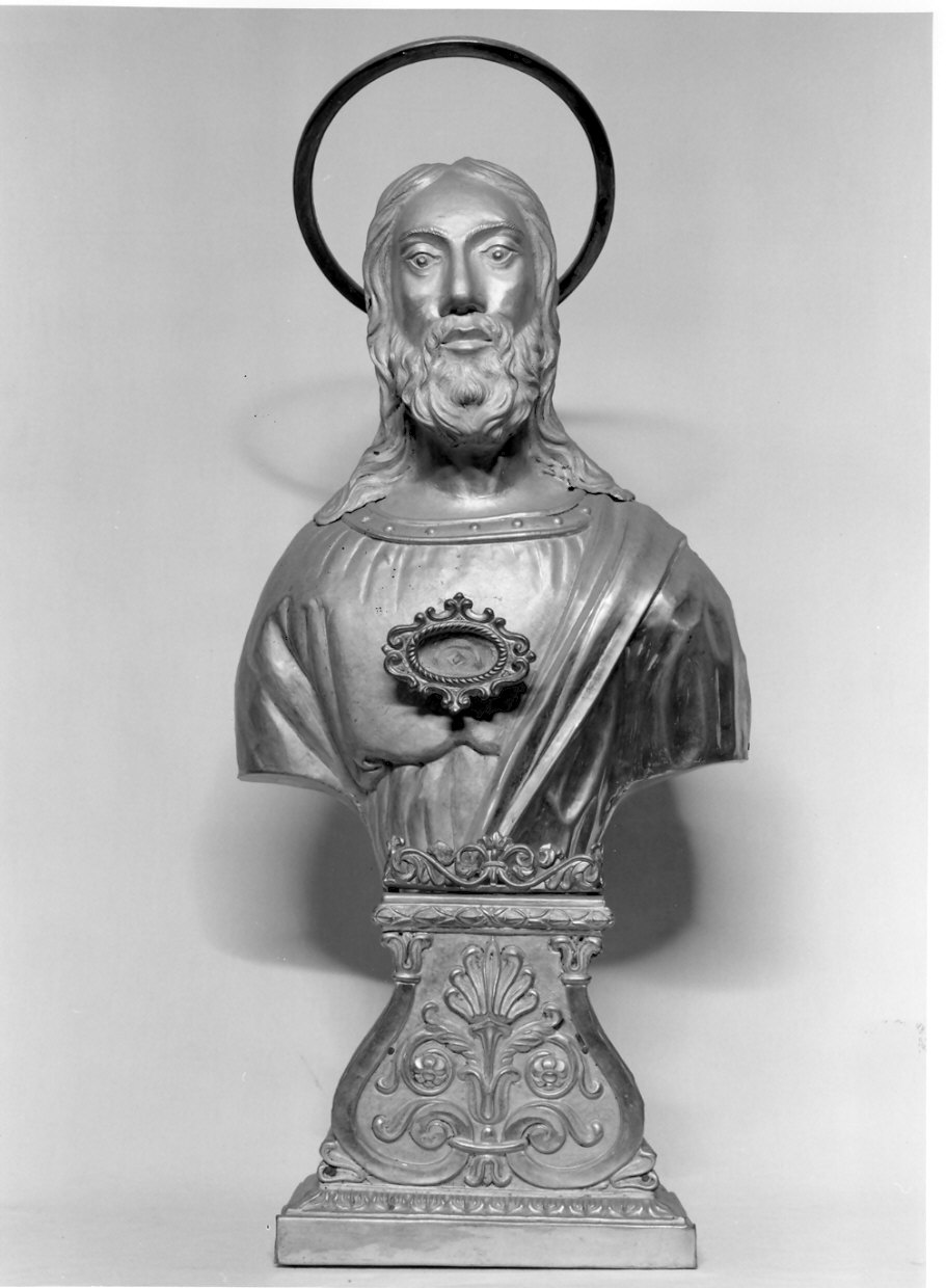 Sant'Antonio Abate (reliquiario - a busto, opera isolata) - bottega lombarda (sec. XIX)