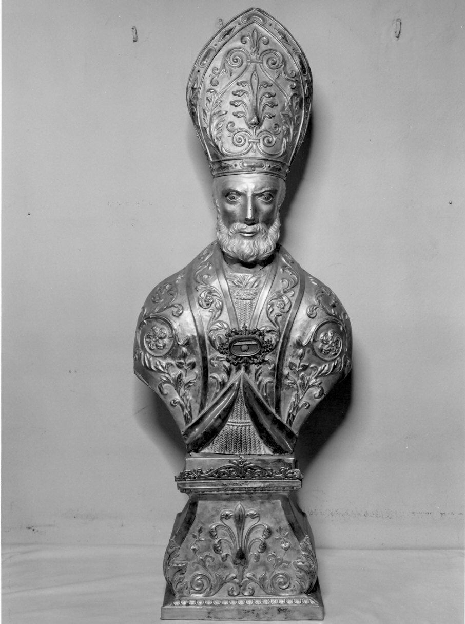 San Geruntio (reliquiario - a busto, opera isolata) - bottega lombarda (sec. XIX)