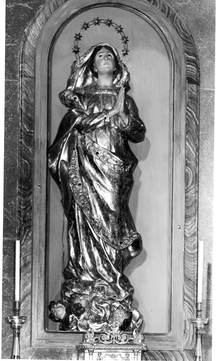 Madonna (statua, opera isolata) - bottega Italia settentrionale (inizio sec. XVIII)