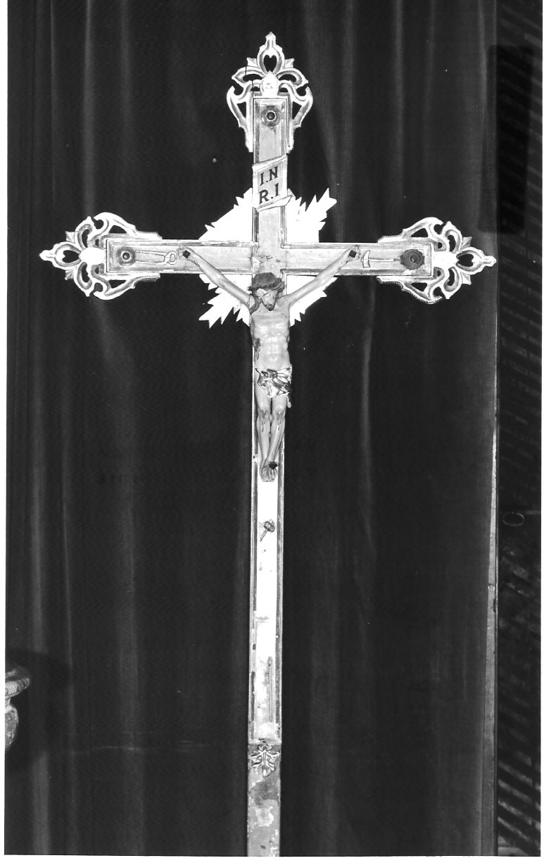 Cristo crocifisso (croce processionale, opera isolata) - bottega lombarda (sec. XIX)