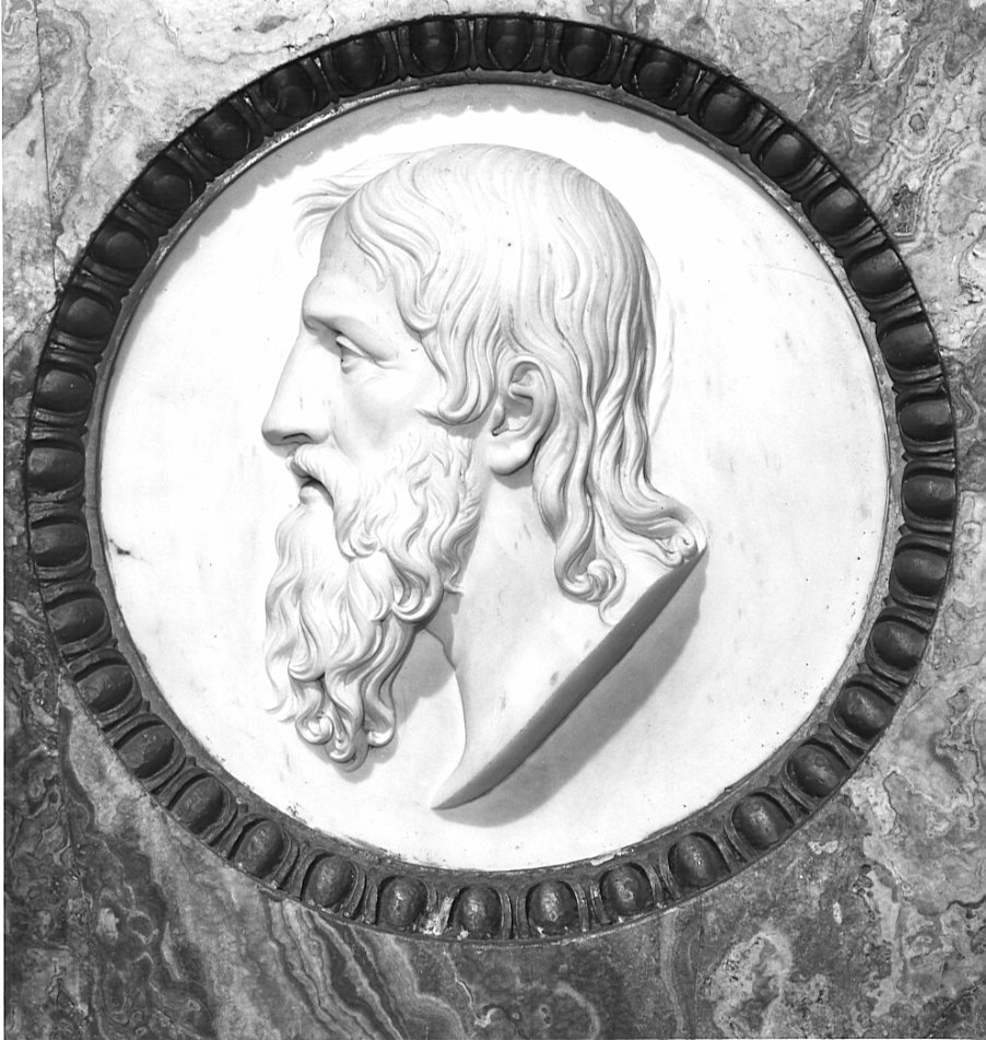 San Pietro e San Paolo (?) (rilievo) di Monti Gaetano Matteo (attribuito) (sec. XIX)