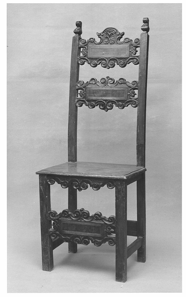 sedia, coppia - bottega italiana (sec. XIX)