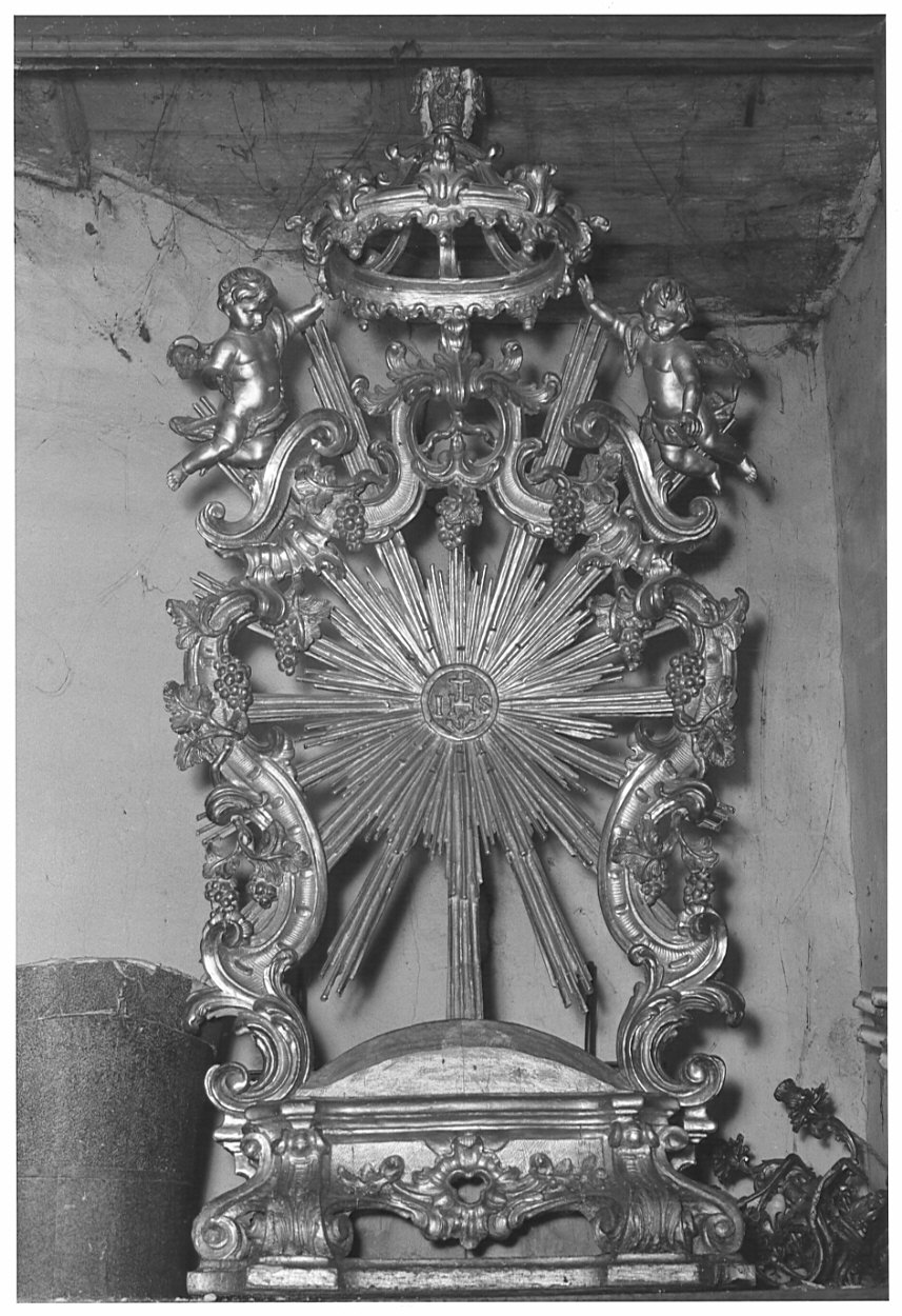 trono per esposizione eucaristica, opera isolata - bottega lombarda (sec. XVIII)