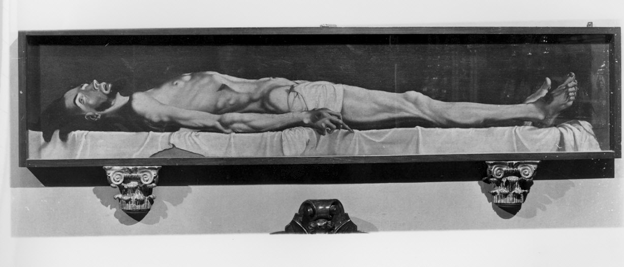 Cristo morto (dipinto, opera isolata) - ambito italiano (sec. XVII)