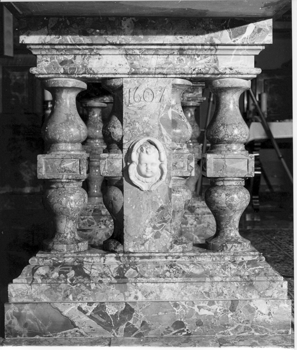mensa d'altare, opera isolata - bottega lombarda (sec. XVII, sec. XX)