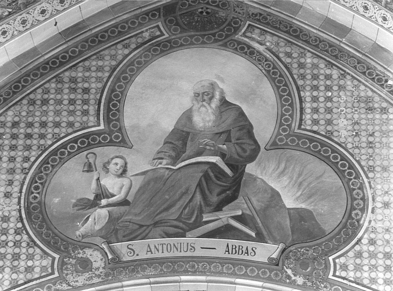 Sant'Antonio Abate (dipinto, elemento d'insieme) di Barabini Gaetano (attribuito) (sec. XIX)