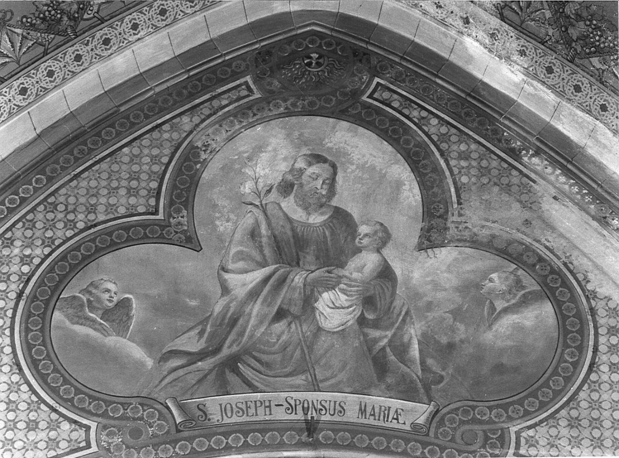 San Giuseppe e Gesù Bambino (dipinto, elemento d'insieme) di Barabini Gaetano (attribuito) (sec. XIX)