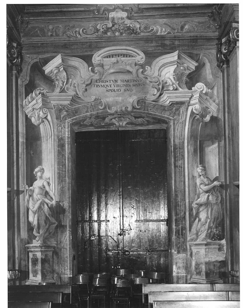 motivi decorativi architettonici (dipinto, opera isolata) di Magatti Pietro Antonio, Giovannini Giacomo, Giovannini Antonio Francesco (sec. XVIII)