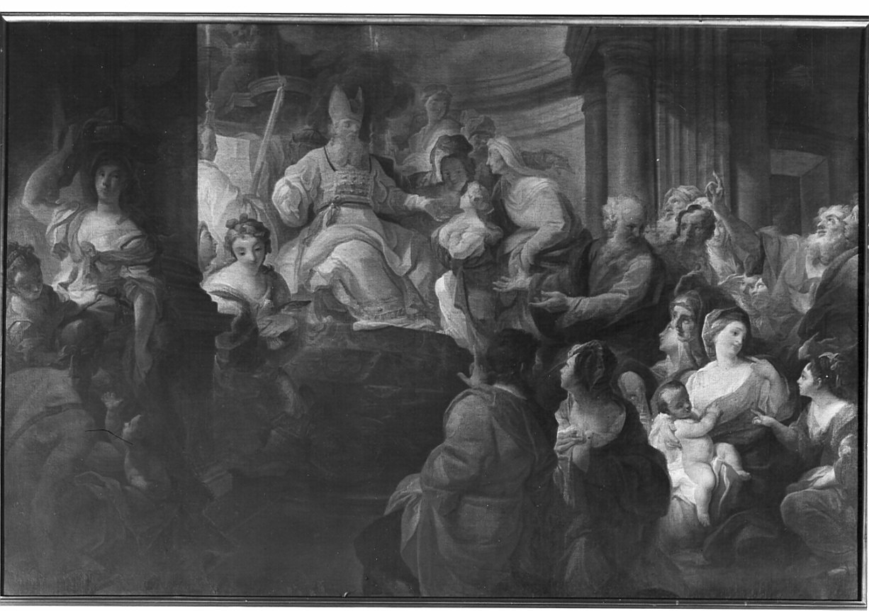 presentazione di Maria Vergine al tempio (dipinto, opera isolata) di Carloni Carlo Innocenzo (attribuito) (sec. XVIII)