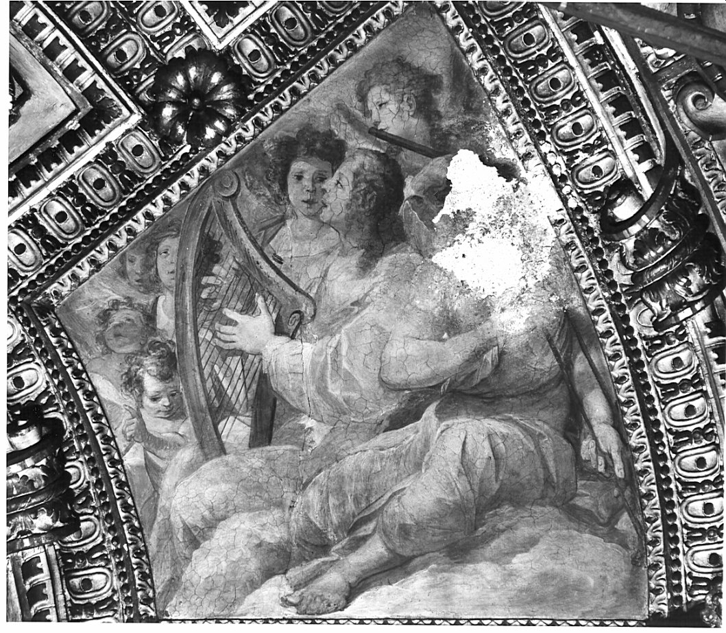 angeli musicanti (dipinto, elemento d'insieme) di Mazzucchelli Pier Francesco detto Morazzone (sec. XVI)