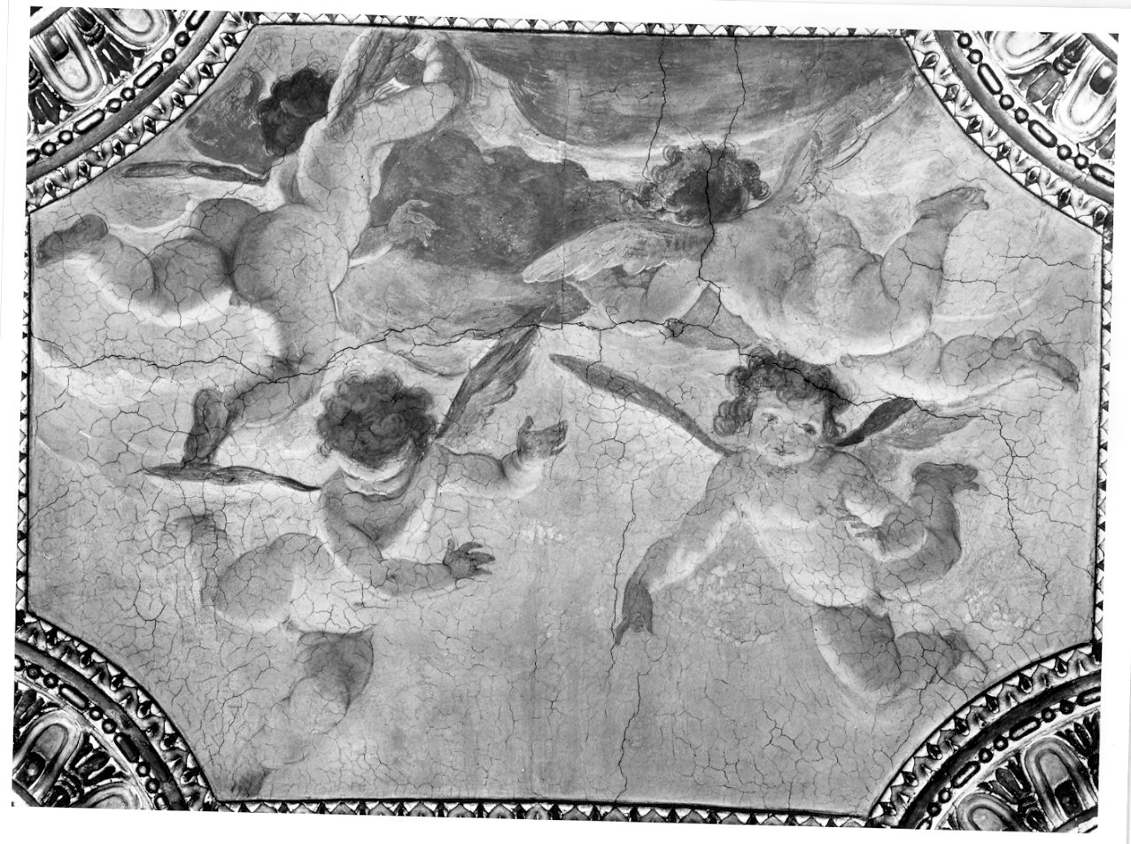 angeli musicanti (dipinto, elemento d'insieme) di Mazzucchelli Pier Francesco detto Morazzone (sec. XVI)
