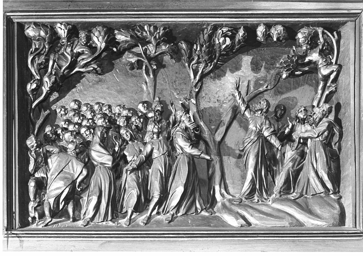 preghiera di Cristo per gli apostoli (formella, elemento d'insieme) di Castelli Bernardo detto Borromini Bernardo (sec. XVII)