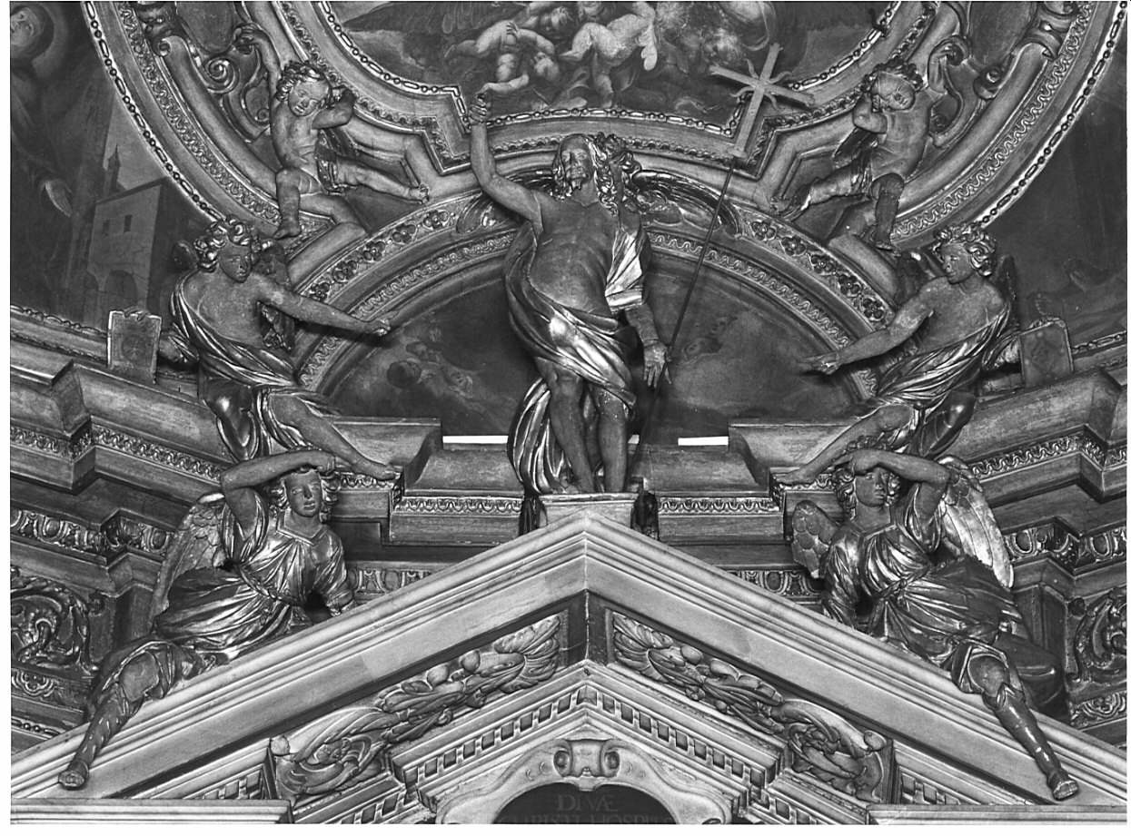 Cristo Salvatore (gruppo scultoreo, opera isolata) - bottega italiana (sec. XVII)