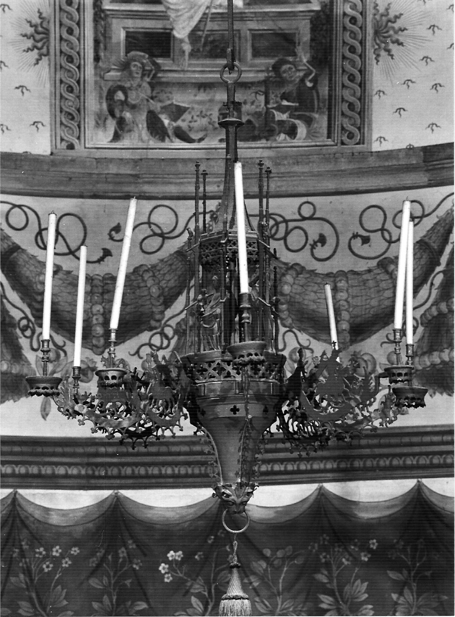 lampadario, opera isolata - ambito lombardo (fine sec. XIX)