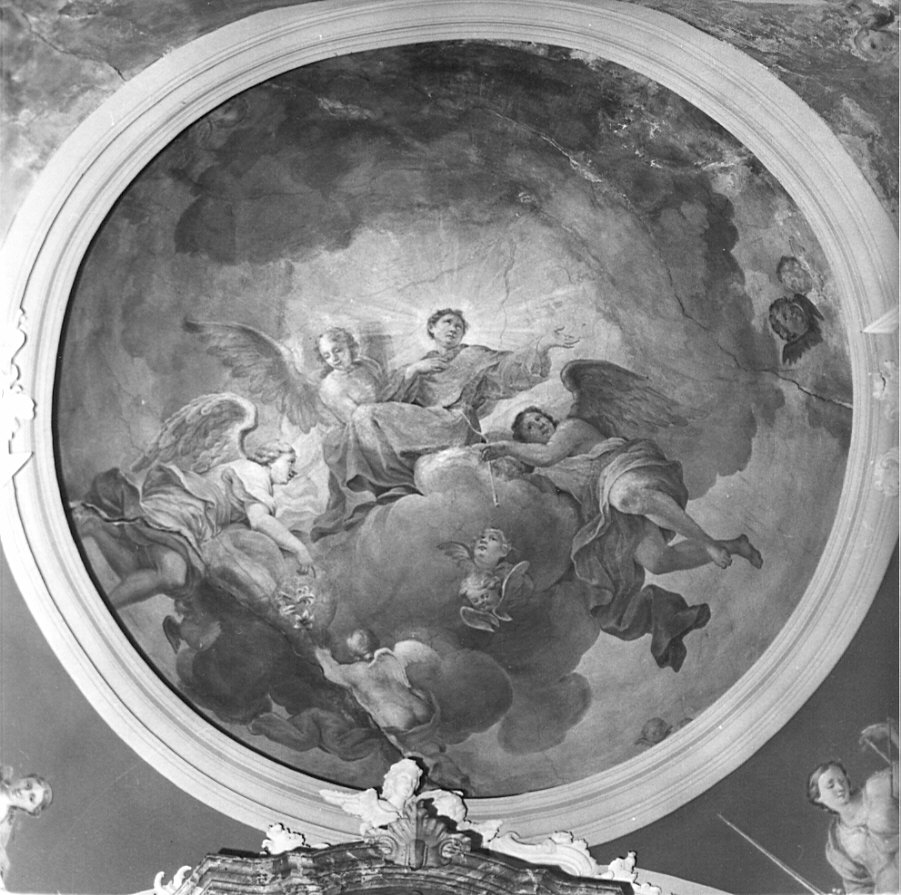 trionfo di Sant'Antonio da Padova (dipinto, opera isolata) di Crastona Giuseppe (attribuito) (sec. XVIII)