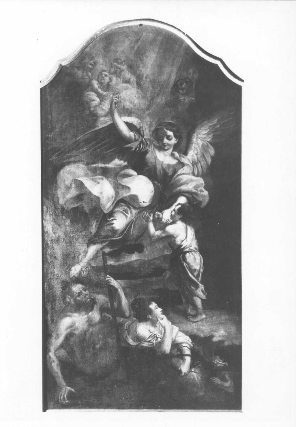 angelo custode (dipinto) - ambito pavese (fine/inizio secc. XVII/ XVIII)