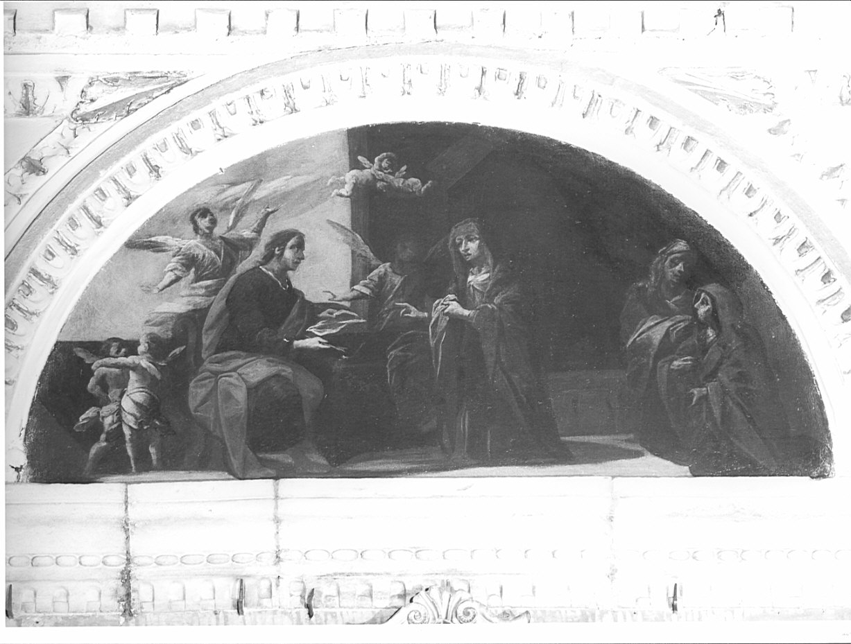 imposizione del nome a San Giovanni Battista (dipinto) - ambito lombardo (prima metà sec. XVIII)