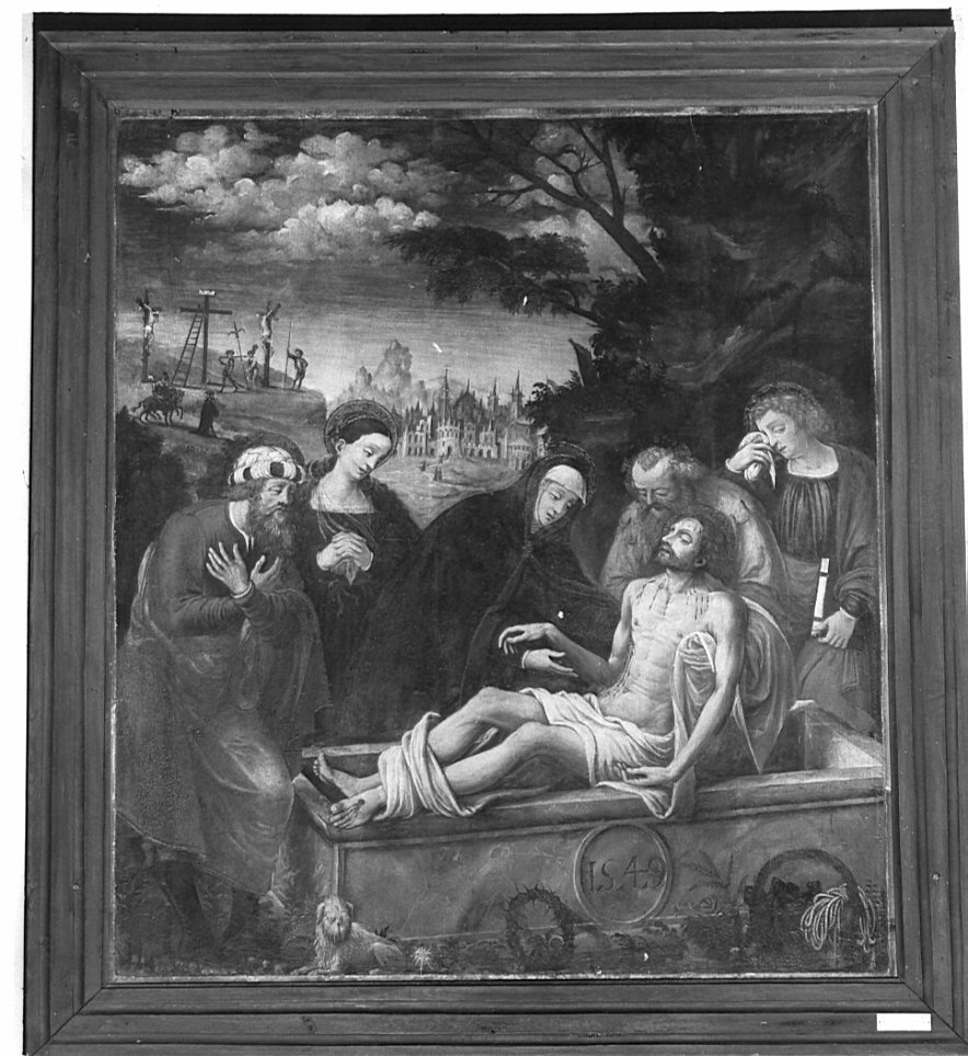 compianto sul Cristo morto (dipinto) - ambito bresciano (sec. XVI)