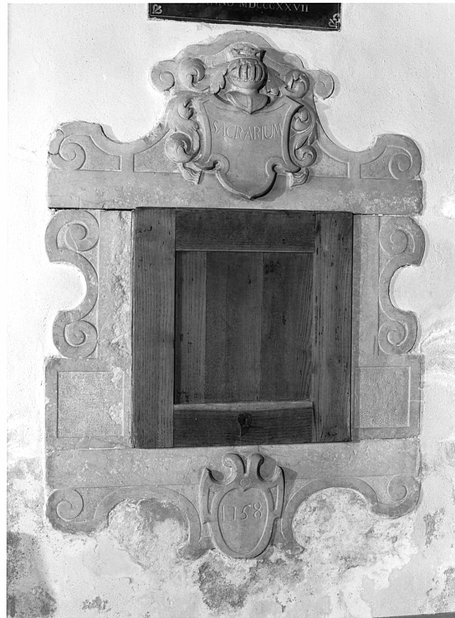 mostra di tabernacolo - a muro - ambito valtellinese (sec. XVIII)