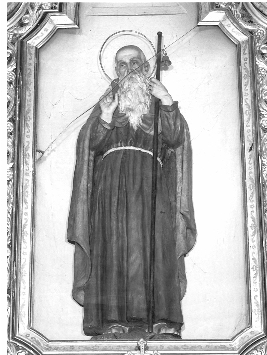 Sant'Antonio Abate (statua) - ambito lombardo (fine/inizio secc. XIX/ XX)