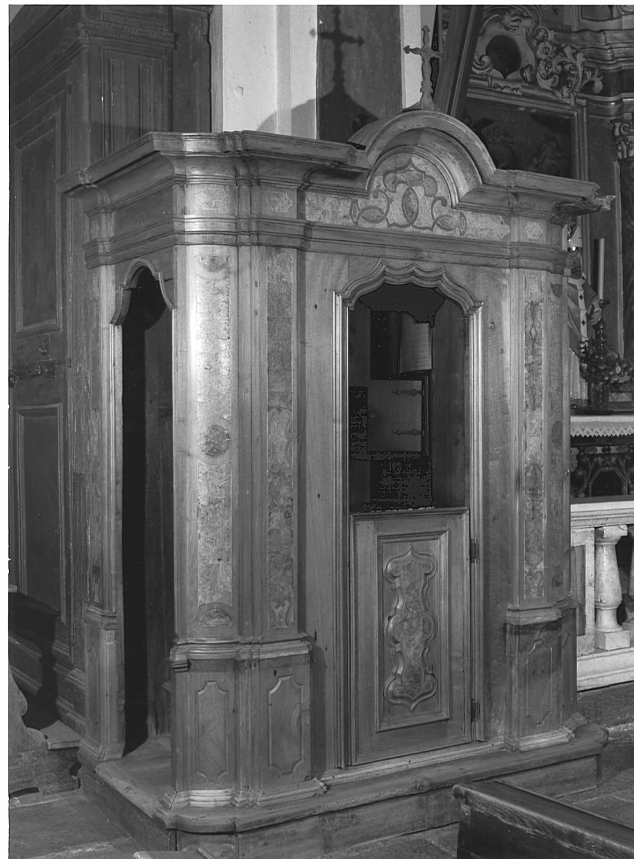 confessionale - ambito lombardo (seconda metà sec. XVIII)