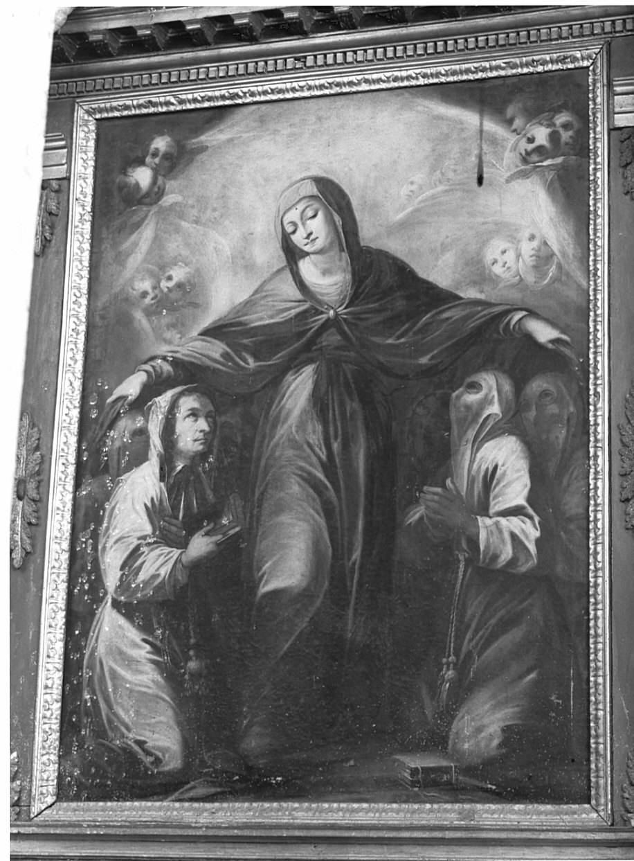 Madonna della Misericordia con Confratelli (dipinto) - ambito lombardo (sec. XVII)