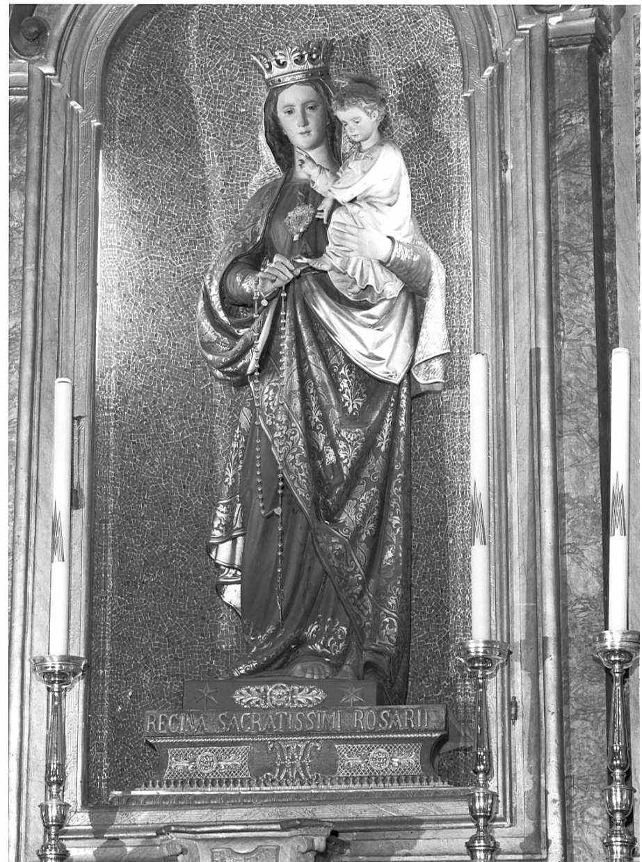 Madonna del Rosario (statua, opera isolata) - ambito lombardo (secc. XIX/ XX)