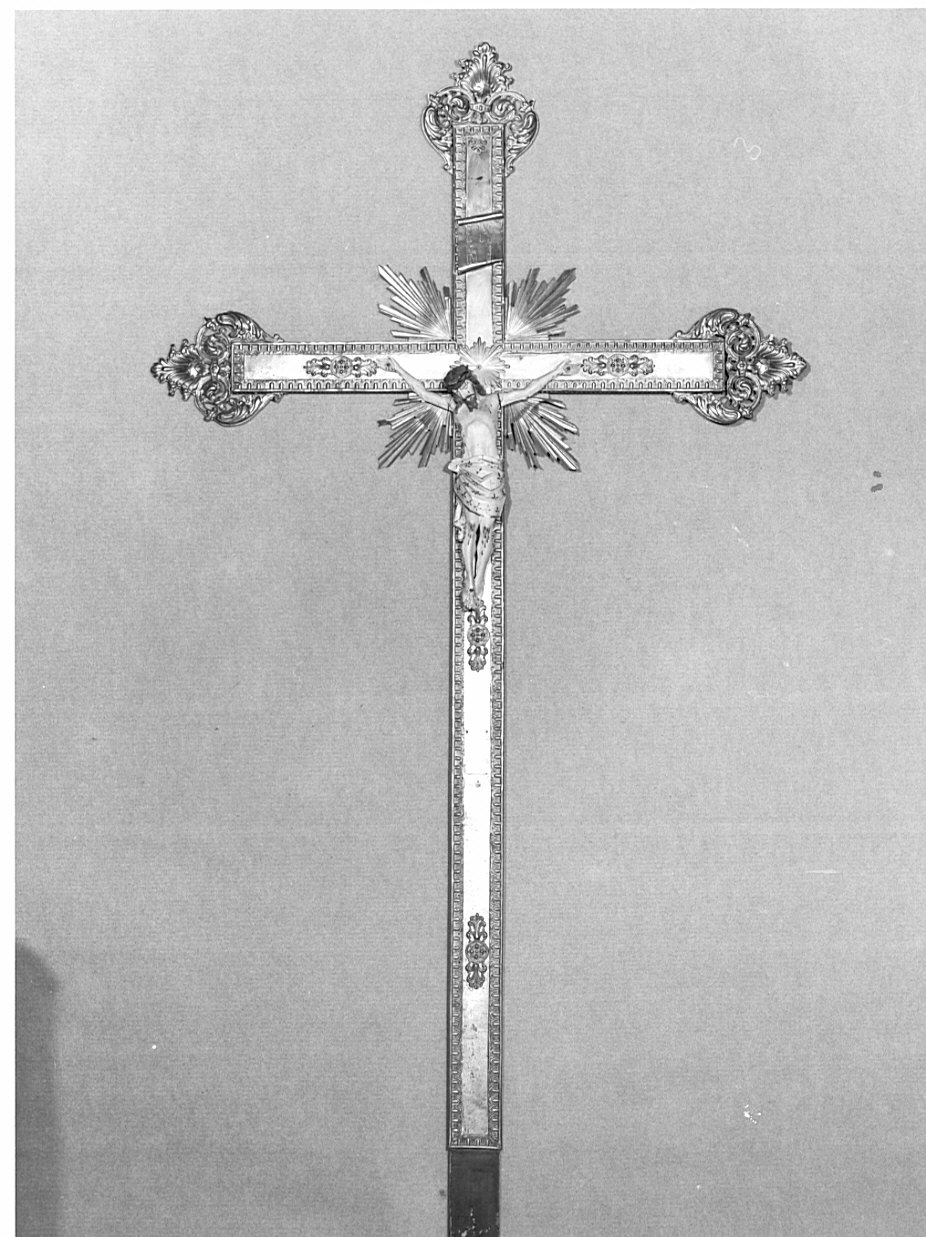 Cristo crocifisso (croce processionale, coppia) - ambito lombardo (sec. XIX)