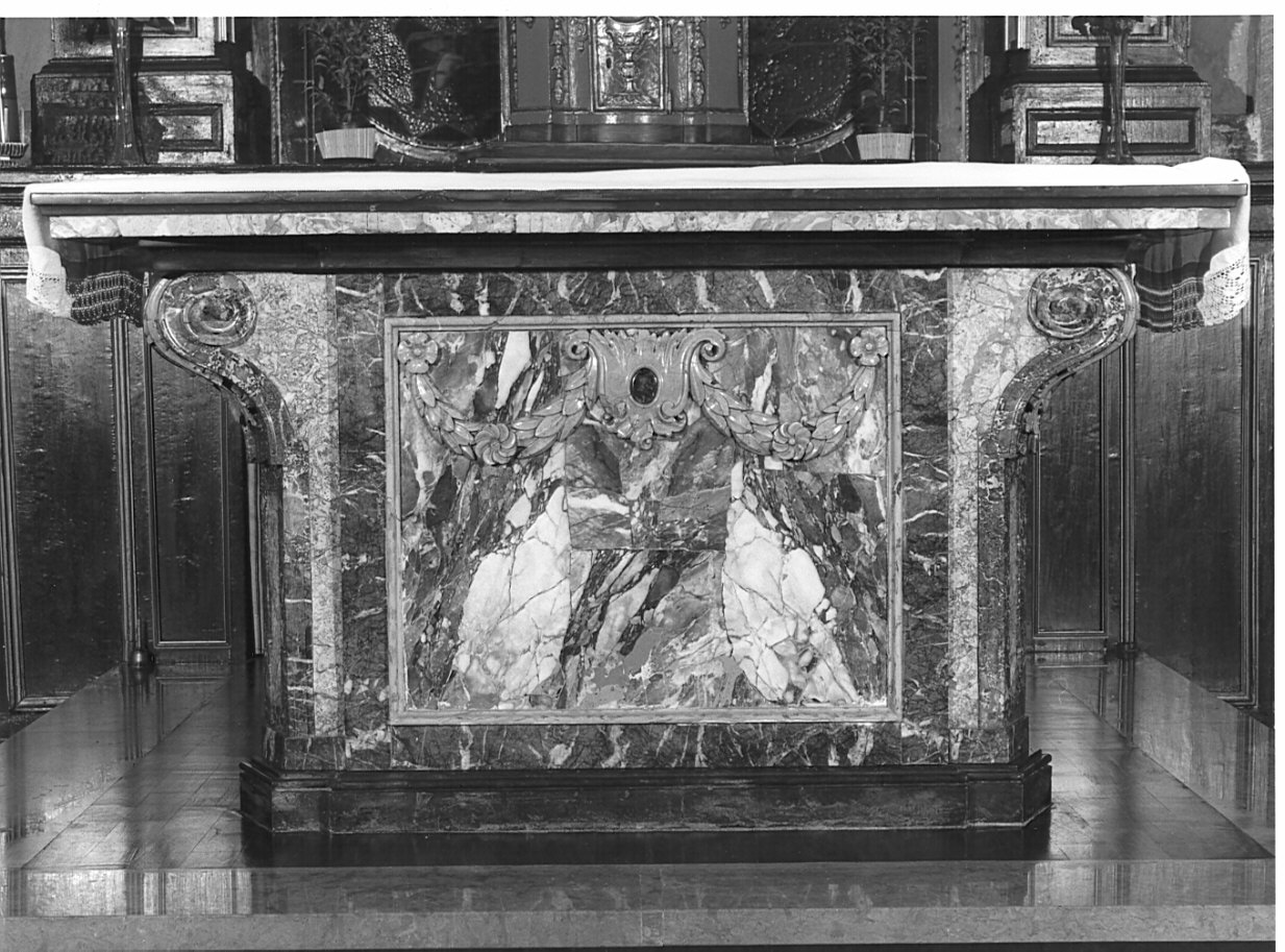 altare maggiore, complesso decorativo - ambito valtellinese (ultimo quarto sec. XVIII)