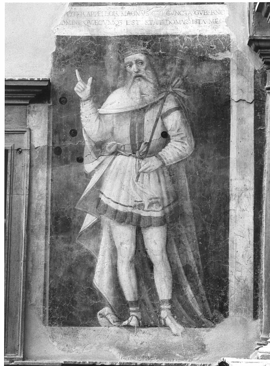 Giove (dipinto, elemento d'insieme) di De Barberis Vincenzo (e aiuti) (sec. XVI)