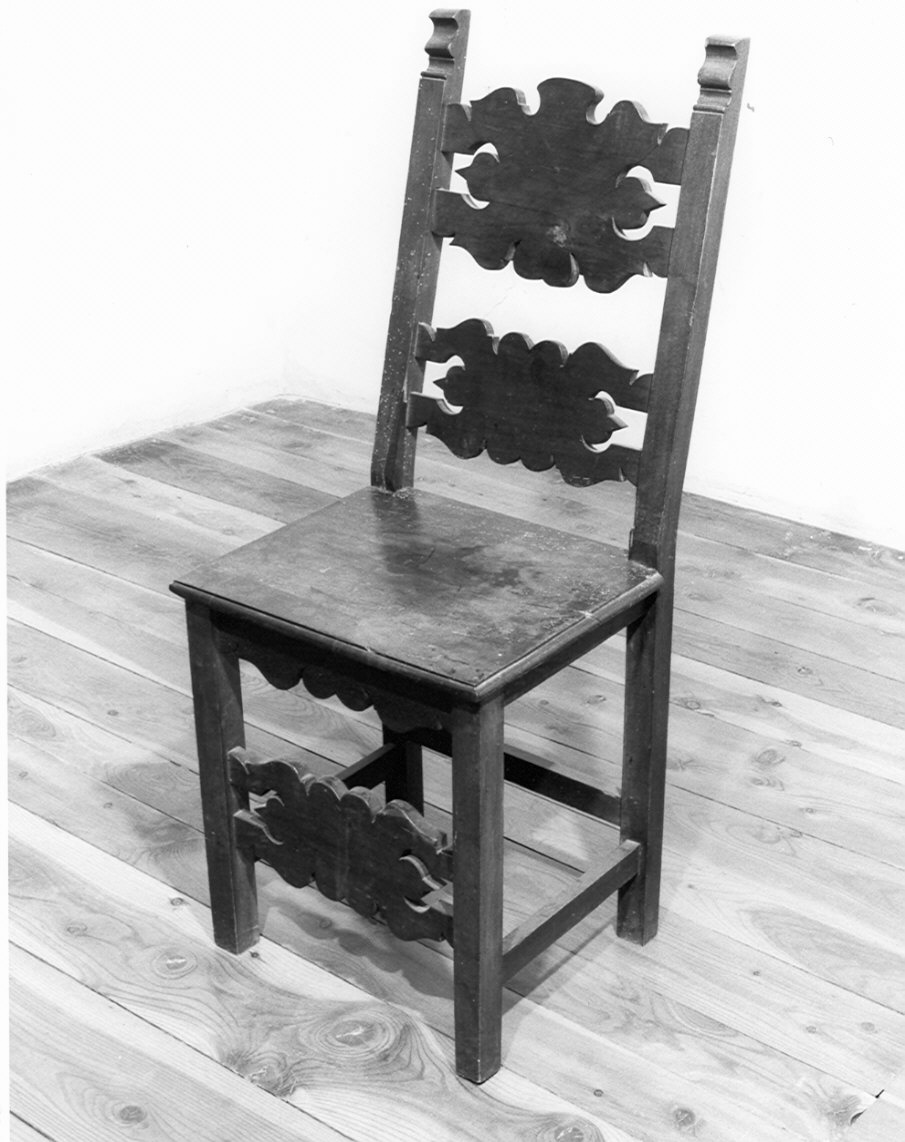 sedia, serie - bottega lombarda (fine/inizio secc. XIX/ XX)