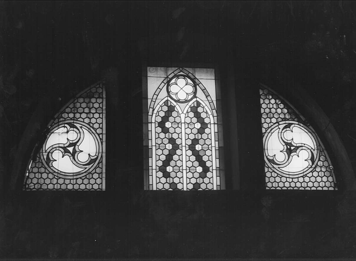motivi decorativi (vetrata, serie) - bottega lombarda (sec. XIX)