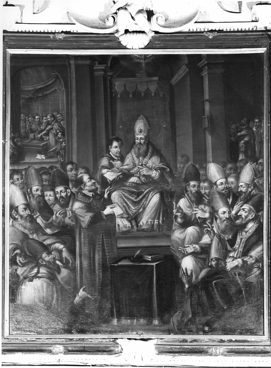 concilio di Calcedonia (dipinto, elemento d'insieme) di Soldati Antonio (seconda metà sec. XVII)
