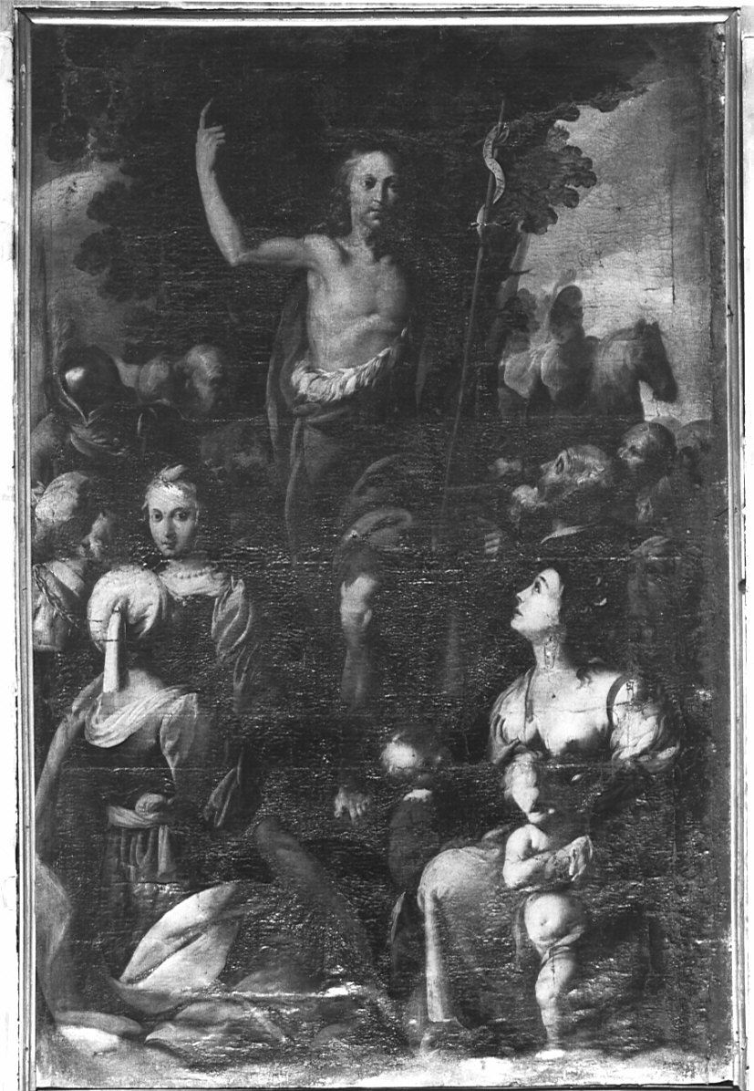San Giovanni Battista predica (dipinto, opera isolata) di Della Rovere Giovanni Mauro detto Fiamminghino (primo quarto sec. XVII)